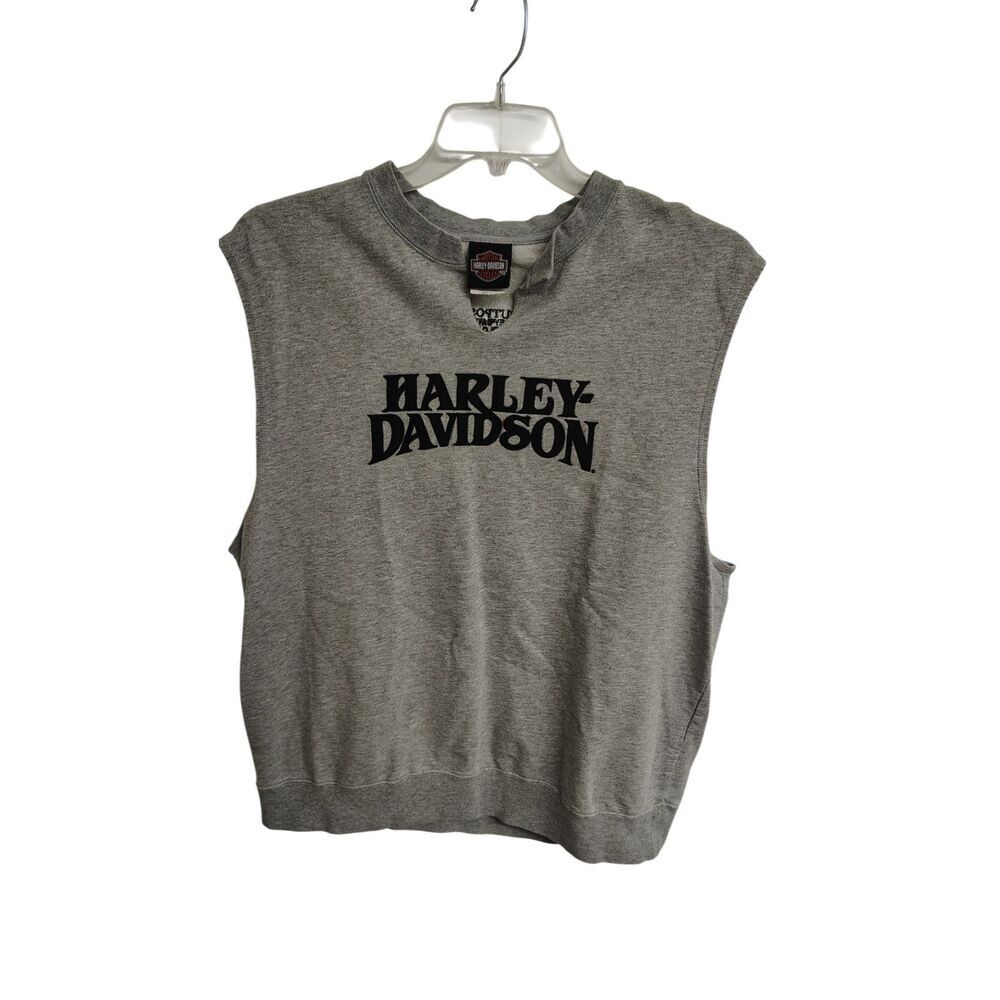 Harley-Davidson Self Cut V-Neck Large Sweater Muscle Shirt
